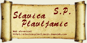 Slavica Plavljanić vizit kartica